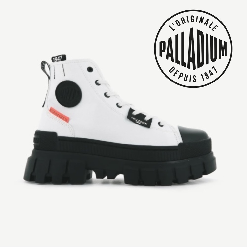 PALLADIUM REVOLT HI TX PLATFORM COMBAT BOOTS NEW IN BOX